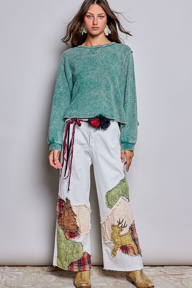 Nothing Serious Cut-And-Sew Vintage Washed Top - Westly