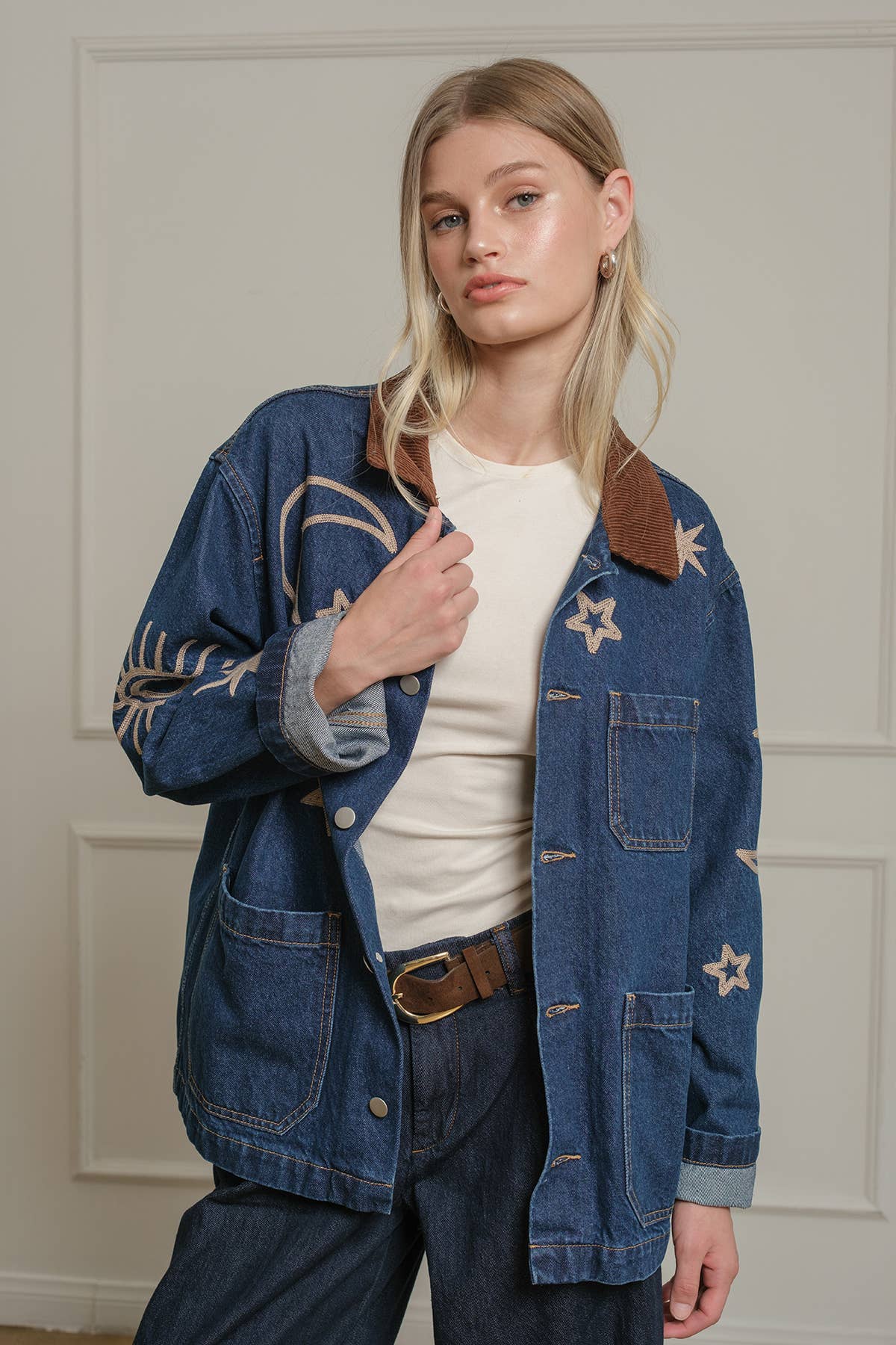 Nova Embroidered Denim Jacket - Westly