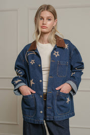 Nova Embroidered Denim Jacket - Westly