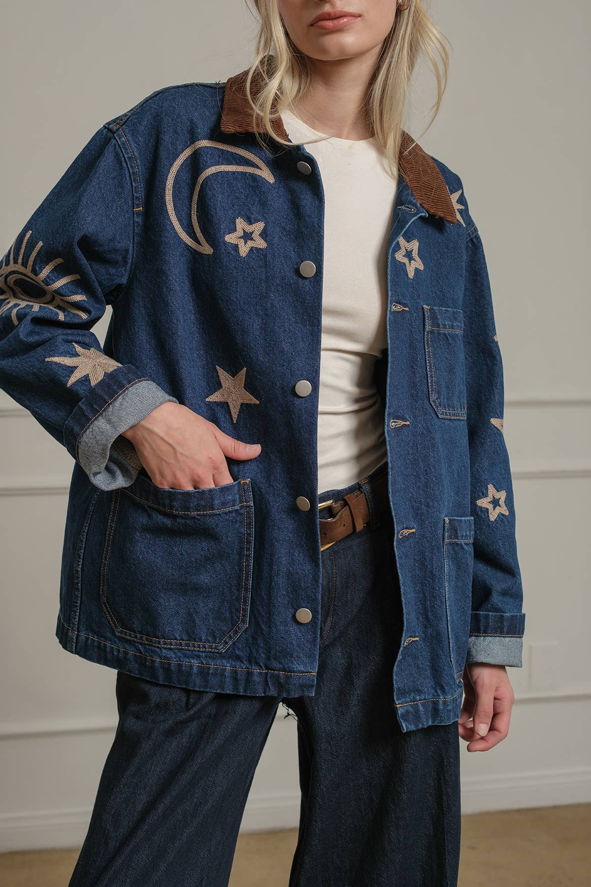 Nova Embroidered Denim Jacket - Westly