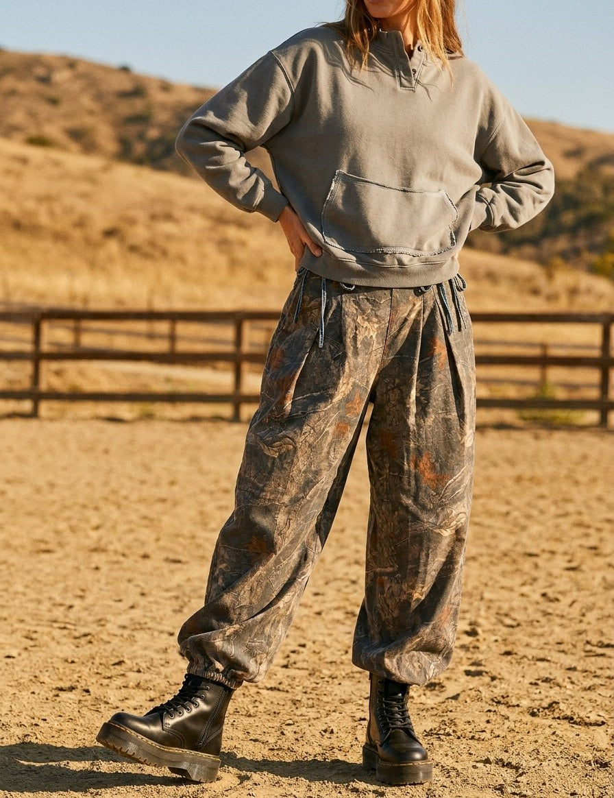Oak Creek Denim Trim Camo Joggers - Westly