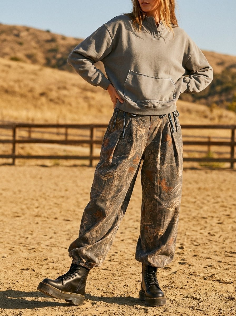 Oak Creek Denim Trim Camo Joggers - Westly