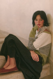 Oak Terrace Gingham Maxi Skirt in Deep Green - product photo 2