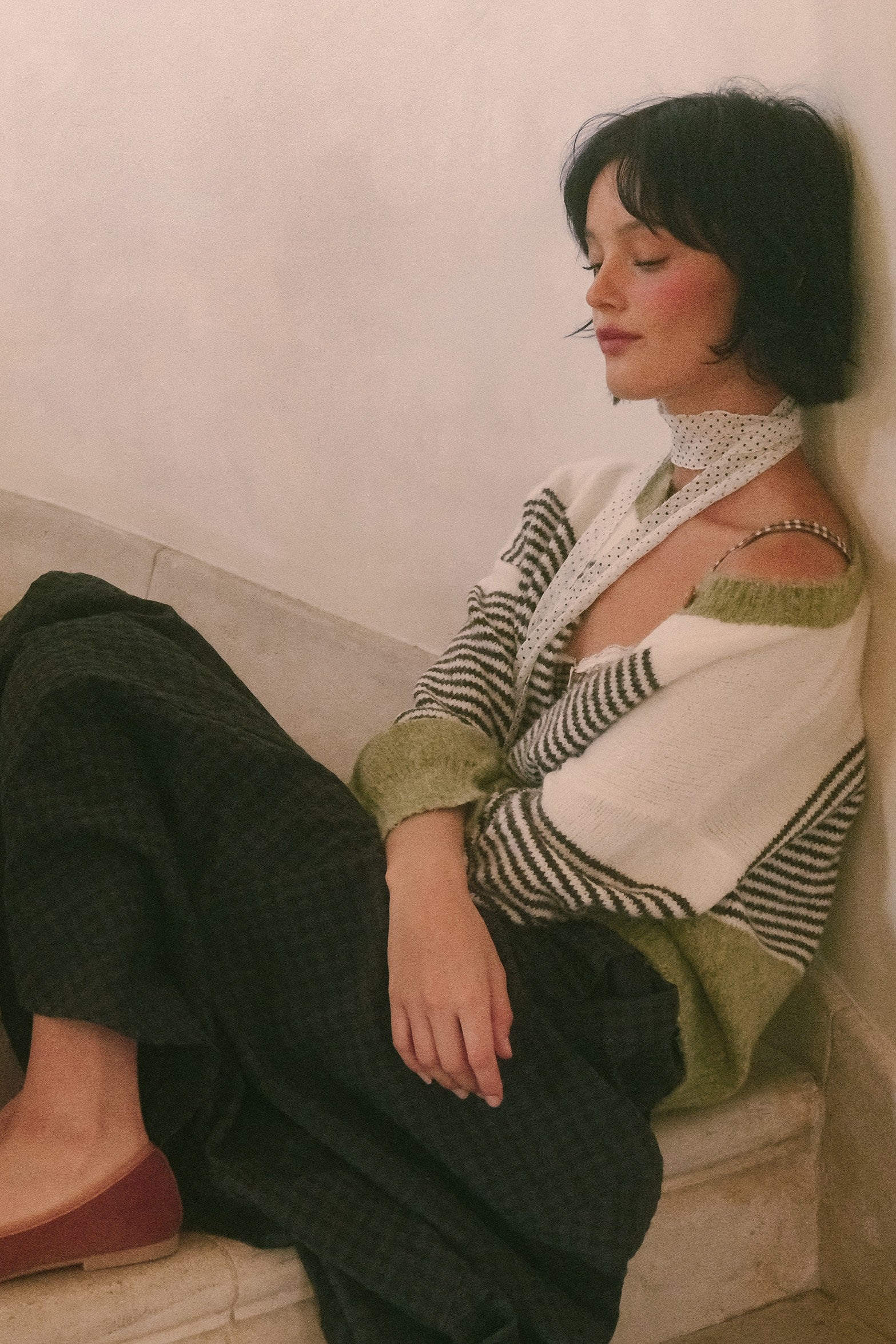 Oak Terrace Gingham Maxi Skirt in Deep Green - product photo 3