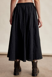 Oak Terrace Gingham Maxi Skirt in Deep Green - product photo 10
