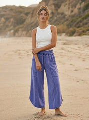 Oceanside Mineral Washed Tulip Hem Pants - Westly