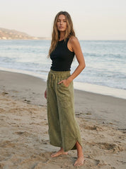 Oceanside Mineral Washed Tulip Hem Pants - Westly