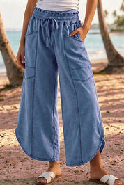 Oceanside Mineral Washed Tulip Hem Pants - Westly