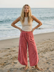 Oceanside Mineral Washed Tulip Hem Pants - Westly
