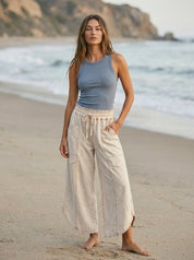 Oceanside Mineral Washed Tulip Hem Pants - Westly