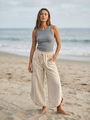Oceanside Mineral Washed Tulip Hem Pants - Westly