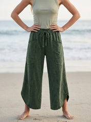Oceanside Mineral Washed Tulip Hem Pants - Westly