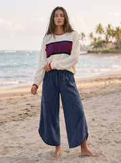 Oceanside Mineral Washed Tulip Hem Pants - Westly