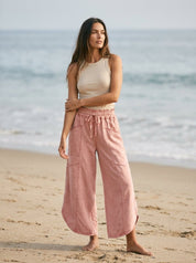 Oceanside Mineral Washed Tulip Hem Pants - Westly