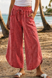 Oceanside Mineral Washed Tulip Hem Pants - Westly
