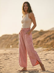 Oceanside Mineral Washed Tulip Hem Pants - Westly