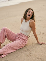 Oceanside Mineral Washed Tulip Hem Pants - Westly