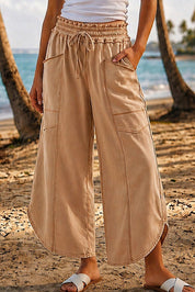 Oceanside Mineral Washed Tulip Hem Pants - Westly