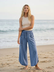 Oceanside Mineral Washed Tulip Hem Pants - Westly