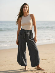 Oceanside Mineral Washed Tulip Hem Pants - Westly