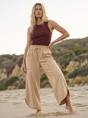 Oceanside Mineral Washed Tulip Hem Pants - Westly
