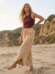 Oceanside Mineral Washed Tulip Hem Pants - Westly