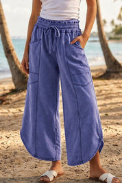 Oceanside Mineral Washed Tulip Hem Pants - Westly