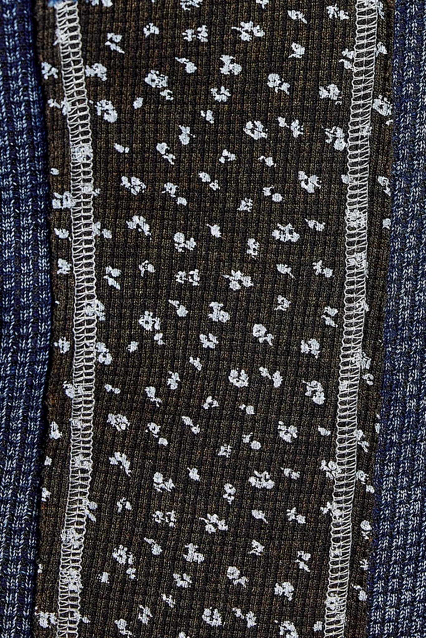 Odd Ends Waffle Knit Patchwork Top - Westly