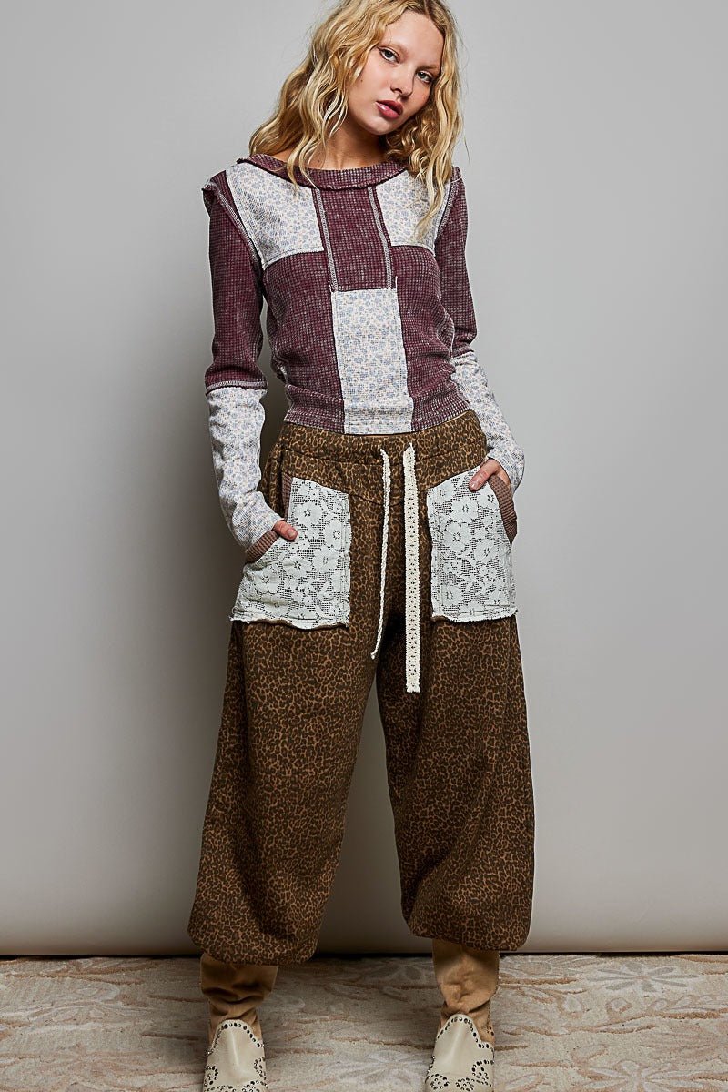 Odd Ends Waffle Knit Patchwork Top - Westly