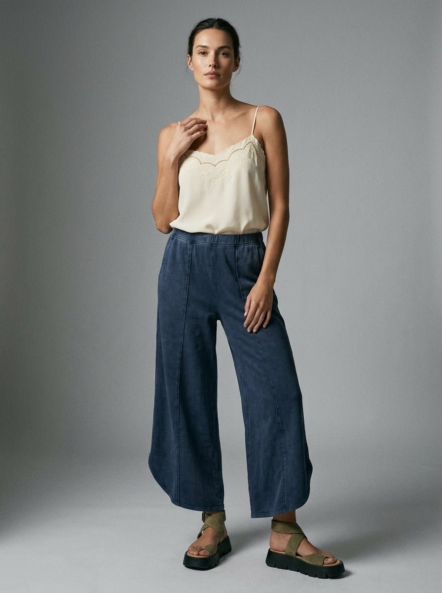 Off Duty Acid Wash Tulip Hem Sweatpants - Westly