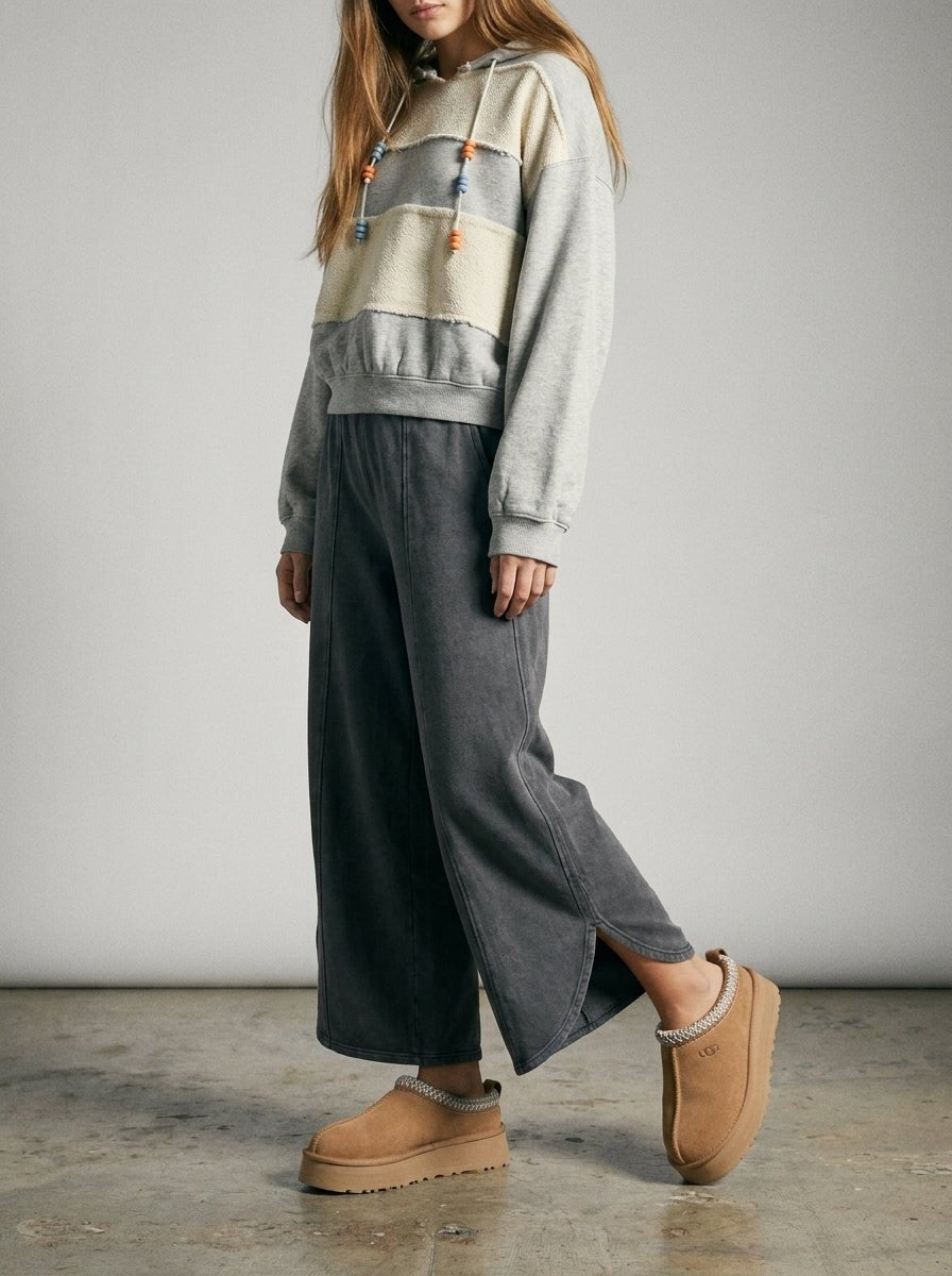 Off Duty Acid Wash Tulip Hem Sweatpants - Westly