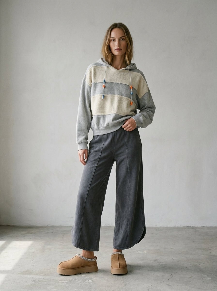 Off Duty Acid Wash Tulip Hem Sweatpants - Westly