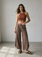 Off Duty Acid Wash Tulip Hem Sweatpants - Westly