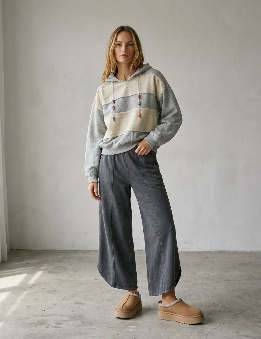 Off Duty Acid Wash Tulip Hem Sweatpants - Westly