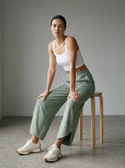 Off Duty Acid Wash Tulip Hem Sweatpants - Westly