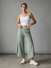 Off Duty Acid Wash Tulip Hem Sweatpants - Westly