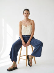 Off Duty Acid Wash Tulip Hem Sweatpants - Westly