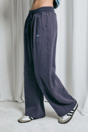 Off Hours Pleated Barrel Sweatpants in Navy - product photo 2