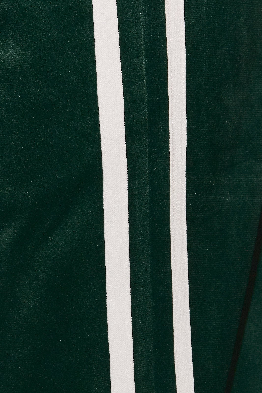 Off the Clock Velvet Track Pants in Green White — product photo 06