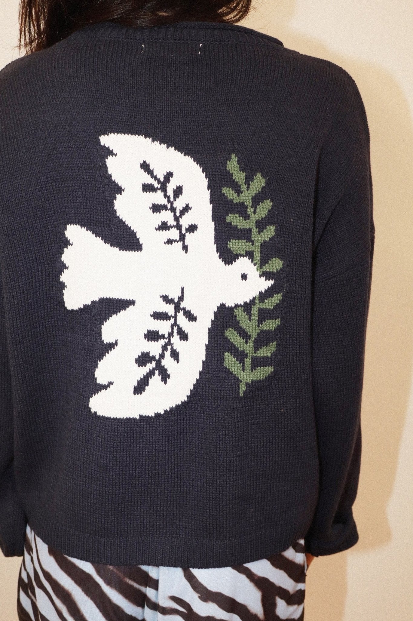 Olive Branch Dove Knit Cardigan - Westly