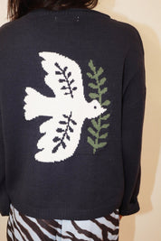 Olive Branch Dove Knit Cardigan - Westly