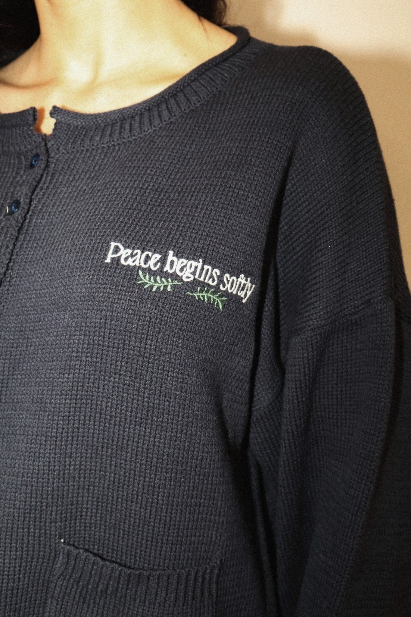Olive Branch Dove Knit Cardigan - Westly