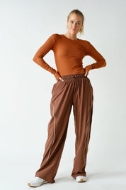 On Pace Micro Rib Long Sleeve Top - Westly
