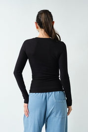 On Pace Micro Rib Long Sleeve Top - Westly