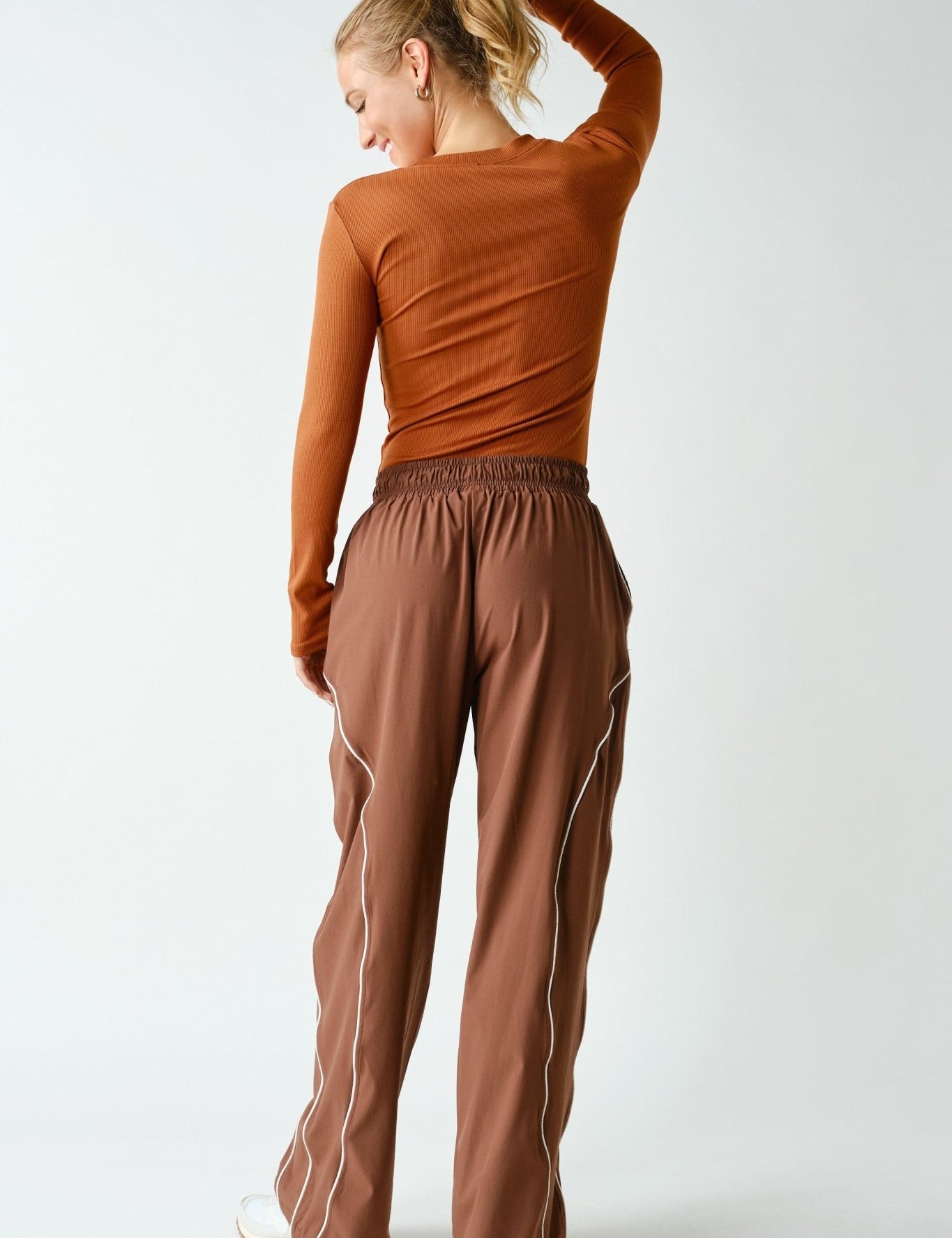 On Pace Micro Rib Long Sleeve Top - Westly