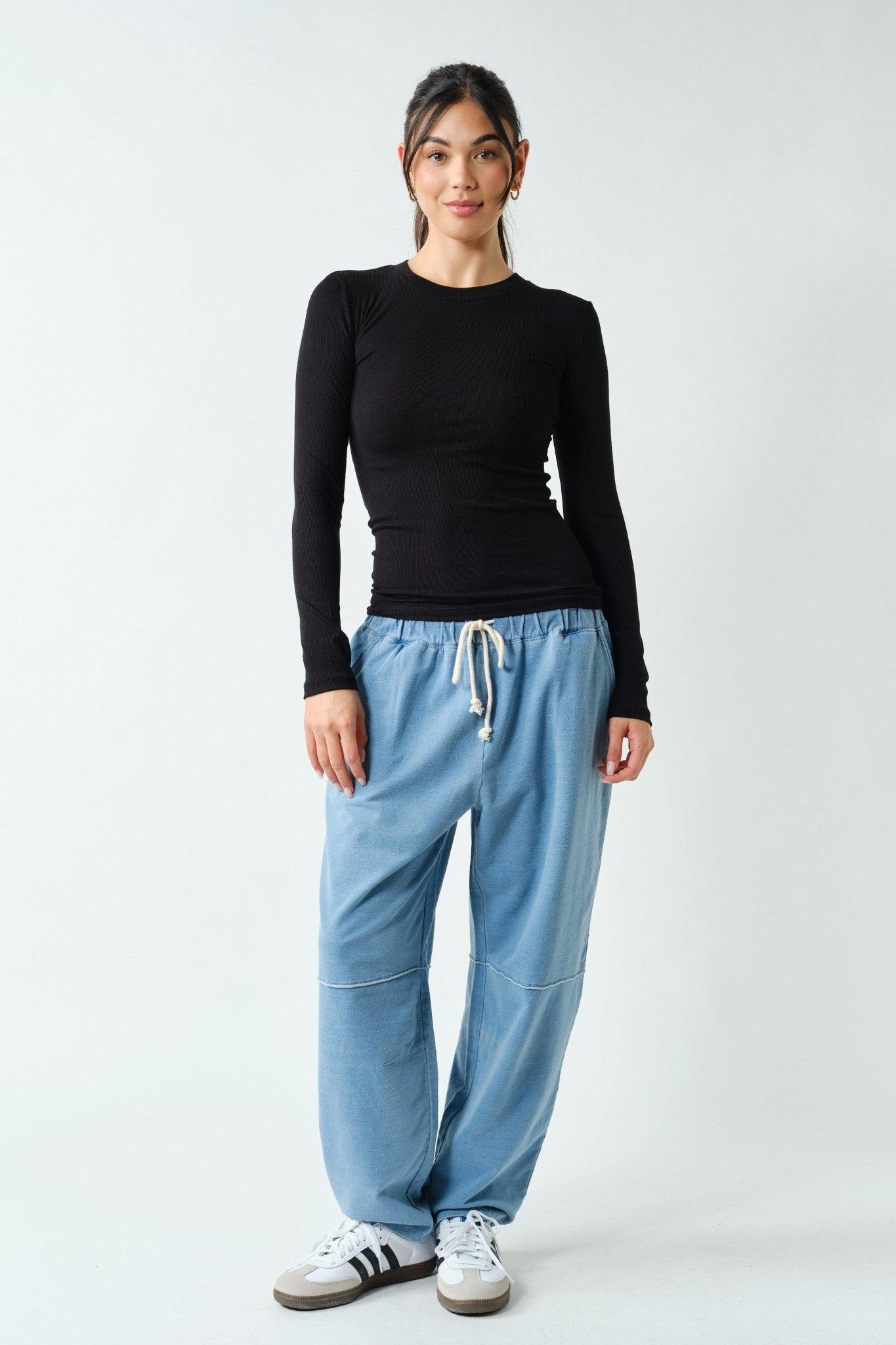 On Pace Micro Rib Long Sleeve Top - Westly