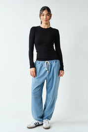 On Pace Micro Rib Long Sleeve Top - Westly