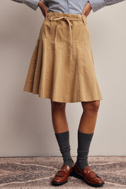 Opalstone Belted A-Line Midi Skirt - Westly
