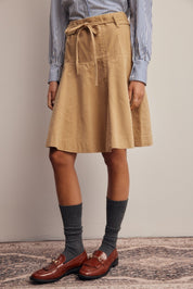 Opalstone Belted A-Line Midi Skirt - Westly