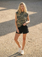 Open Range Camo Sleeveless Hoodie - Westly